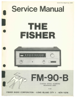 Fisher FM-90-B - Service Manual
